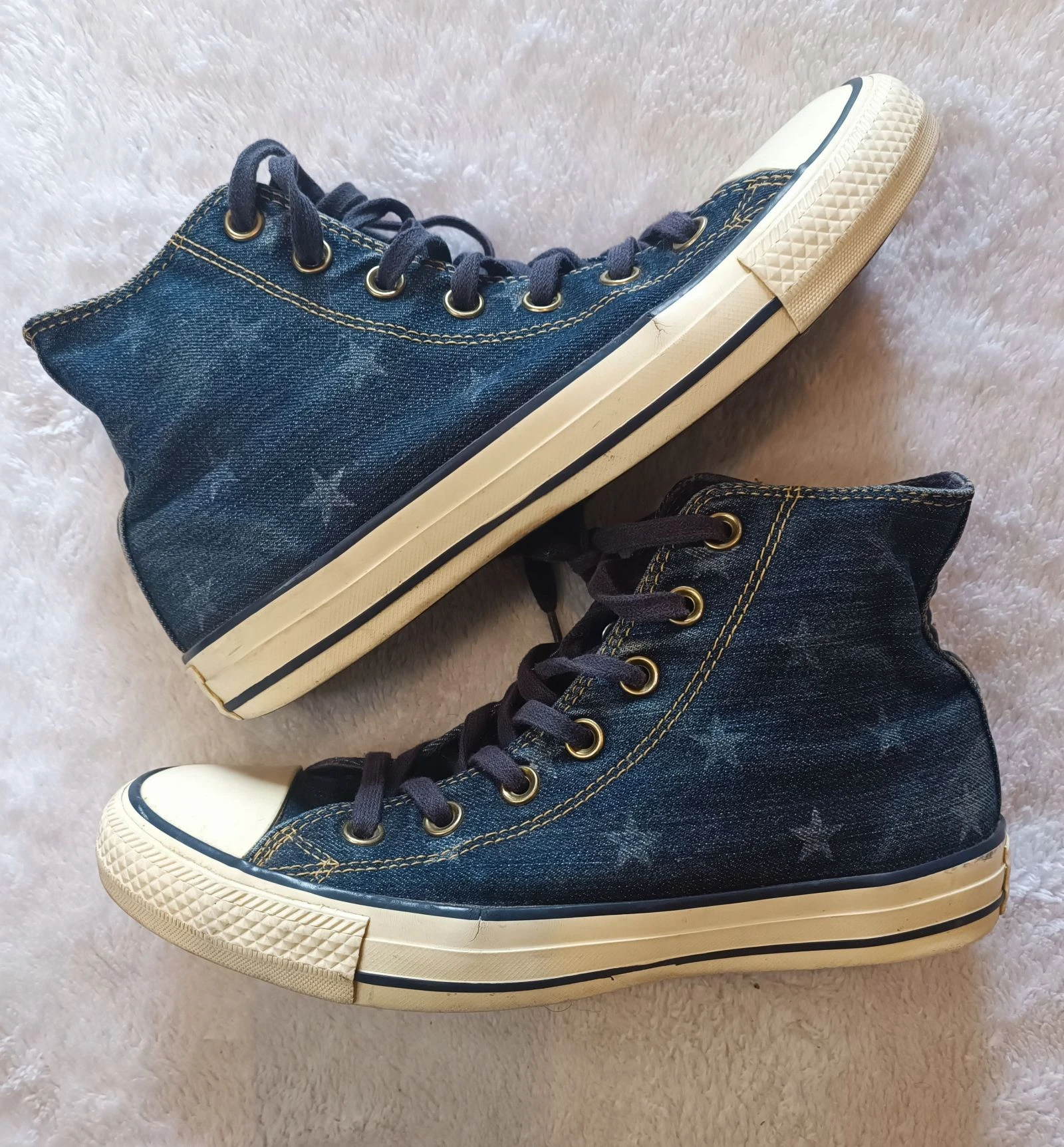 Pair of Converse All Star Chuck Taylor size 38 in very good condition in denim – photo 2